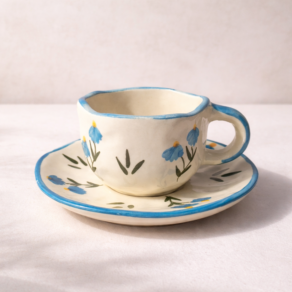 Blue Blossom Cup & Saucer
