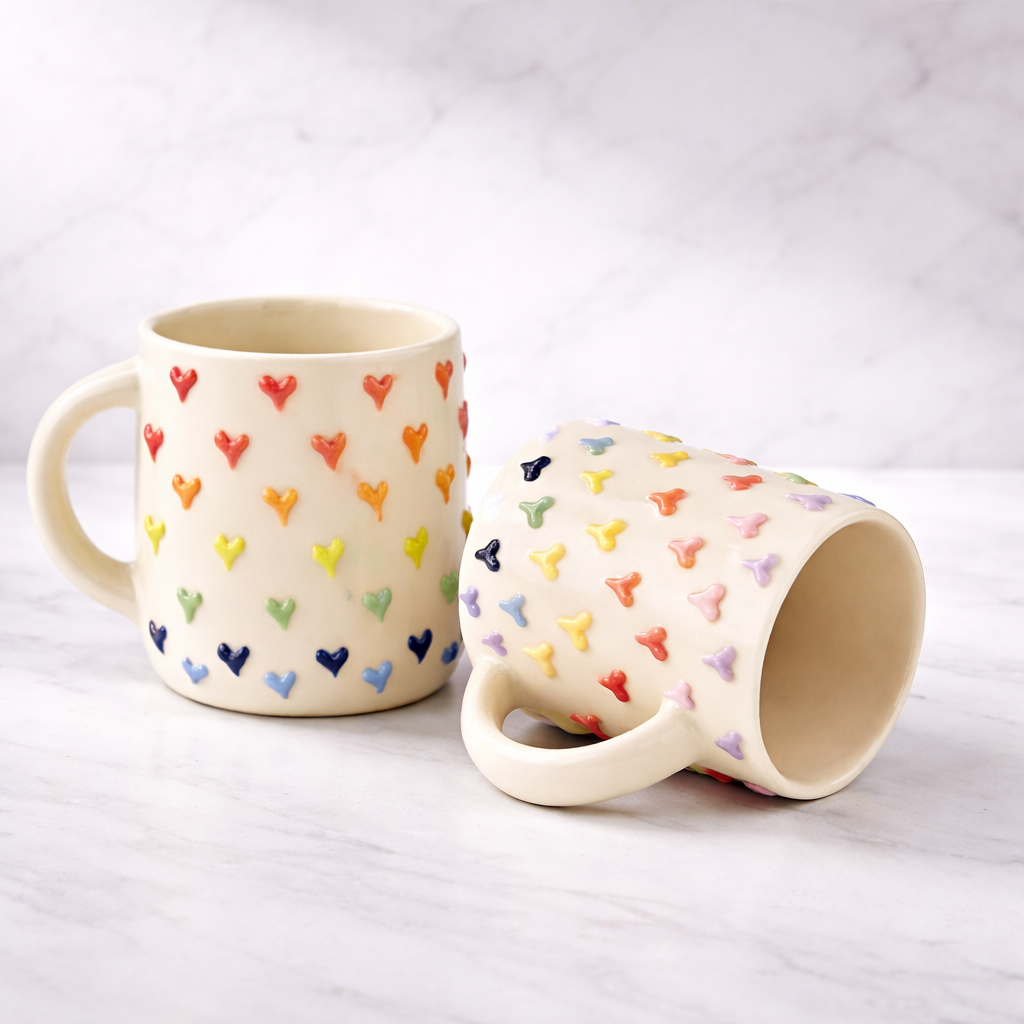 Multi Heart Mug
