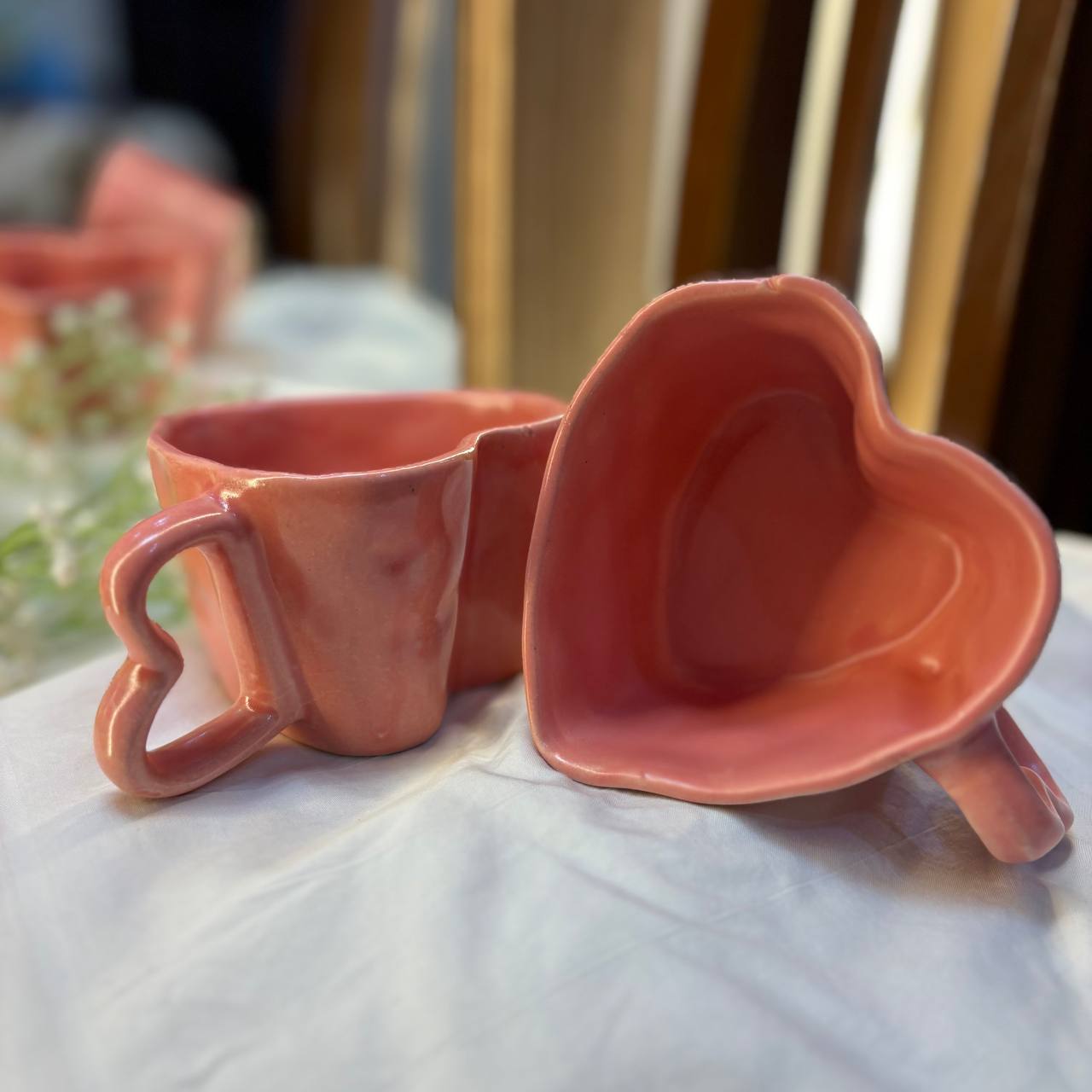 Pink dil e crockery
